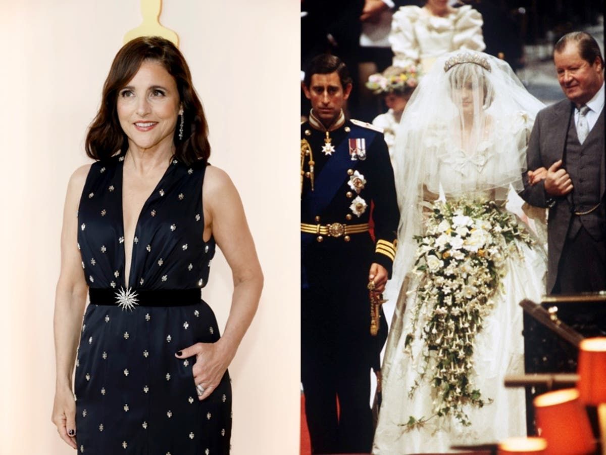 Julia Louis-Dreyfus reveals her 1987 wedding dress was…