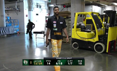 Charles Barkley had a hysterical response to Jayson Tatum’s pregame shirt ahead of Celtics-Heat