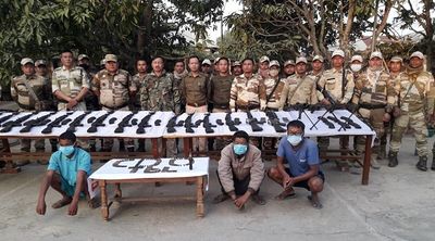 Manipur: Three held as Army recovers huge cache of arms, ammunition