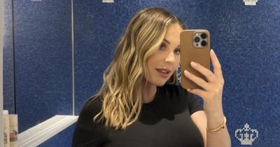 Kate Ferdinand 'rapidly growing' as she bares baby bump to reveal due date after her and Rio's 'ban'