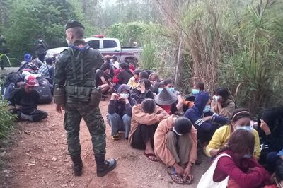 Illegal migrants caught on western border