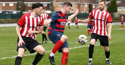 Larkhall Thistle celebrate West of Scotland League promotion