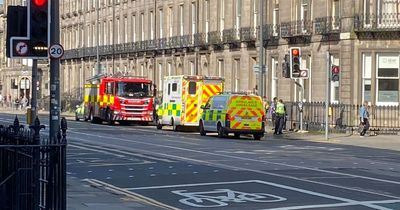 Edinburgh man 'impaled on spike' after horror fall as emergency services rush to scene