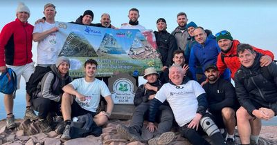 Former Ospreys player praises 'humbling atmosphere' as group scales three peaks for charity