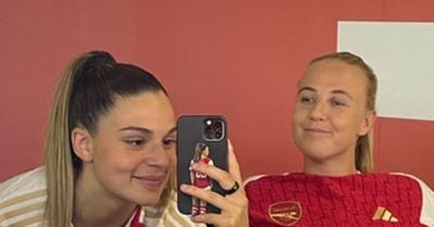 Arsenal home kit may have just been leaked by women's star as fans point out gold irony