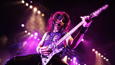 Steel Panther’s Satchel: “I really like the sound of single-coil pickups. It makes me play differently and feel like I’m David Gilmour. Or Yngwie!”