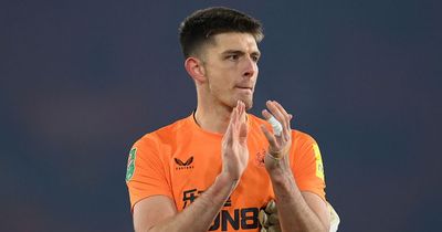Nick Pope to miss Chelsea game and England duty after undergoing hand operation
