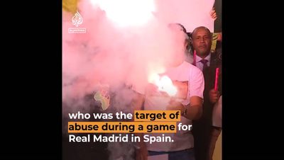 Vinicius Jr poster defaced at Bernabeu as Real Madrid star’s racism row continues
