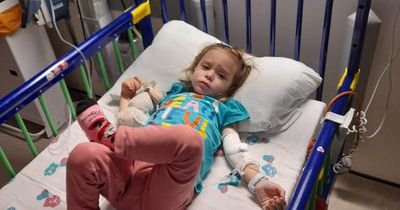 Glasgow toddler born with two bladders and uteri lives 'in pain everyday' due to rare condition