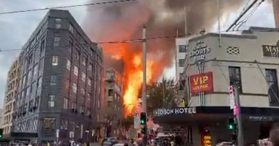 Sydney fire: Huge blaze breaks out next to train station and spreads to apartment block