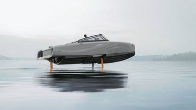 Candela C-8 Polestar Edition hydrofoil boat lifts Swedish luxury design