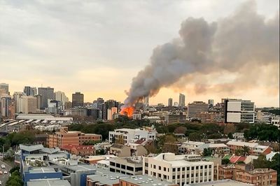 Dramatic Sydney blaze consumes seven-storey building