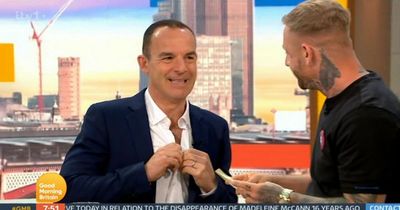 Martin Lewis seen unbuttoning shirt on Good Morning Britain in 'first' as he explains it's 'for a good cause'