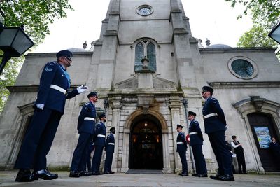 Mourners gather for funeral of black RAF pilot who flew in Second World War