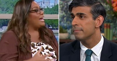 Alison Hammond in 'awkward' exchange with Rishi Sunak as he's 'roasted' by This Morning host