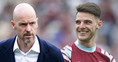 Declan Rice agrees with Erik ten Hag transfer plan for Man Utd with hint over future