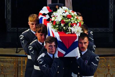 Mourners gather to pay tribute to black RAF pilot who flew in Second World War