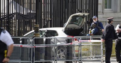 Arrest made after man crashes car into Downing Street gates