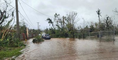 Typhoon Mawar moves on but leaves many in Guam without power