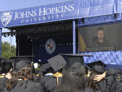 Ukraine's Zelenskyy surprises Johns Hopkins grads as their commencement speaker
