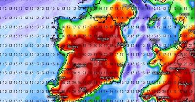 Ireland 'swaps' with Spain as weekend forecast revealed