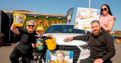 Takeaway and traders team up for car wash to boost Ayrshire lad's cancer fundraiser