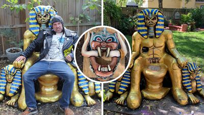 The Pooper: Metalhead makes six-by-six foot Iron Maiden toilet that's big enough for the devil to take a dump in