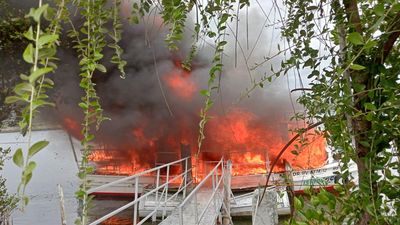 Tourist boat berthed at island off Kochi gutted