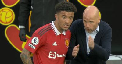 Manchester United manager Erik ten Hag explains Jadon Sancho chat