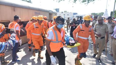 Rescue drill at railway station in Kalaburagi