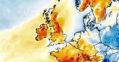 Ireland weather maps turn crimson as Met Eireann give reason one area to be ‘somewhat less warm’