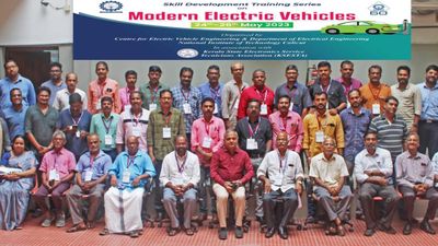 Skill development programme on modern EV concludes at NIT-C