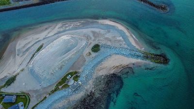 Drone Reveals Harbor that Looks Like A Dolphin
