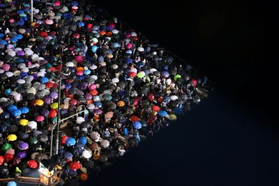 Tens of thousands gather in Serbia in Vucic's show of power