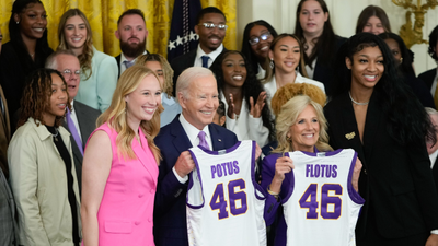 Angel Reese, Jill Biden Shared a Sweet Moment During LSU’s White House Visit