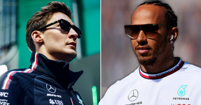 George Russell admits he "doesn't care" if Lewis Hamilton stays at Mercedes