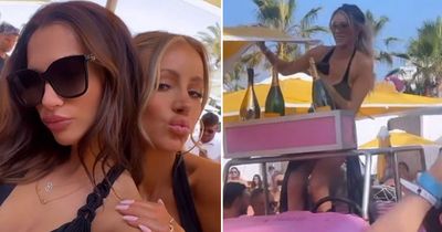 Inside Olivia Attwood’s funeral-themed Ibiza hen with all-black outfits and cheerleaders