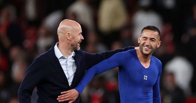 Erik ten Hag gives thoughts on Hakim Ziyech's Chelsea situation after private chat