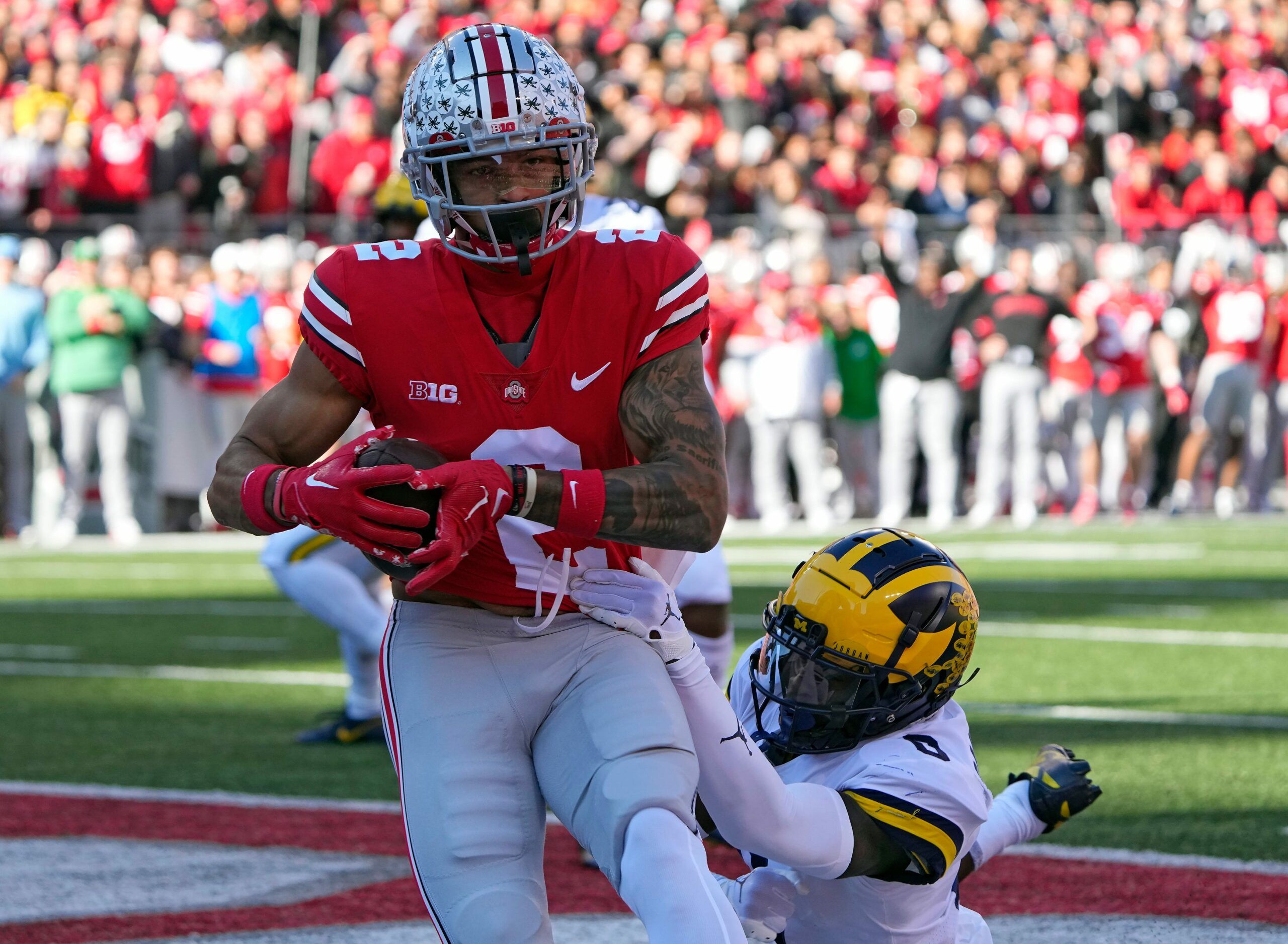 WATCH: Ohio State receiver Emeka Egbuka talks Buckeye…