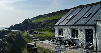 The tiny pub right on a little cove that serves great food