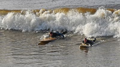 I went surfing at full moon to ride the mystical tidal bore – it was breathtaking
