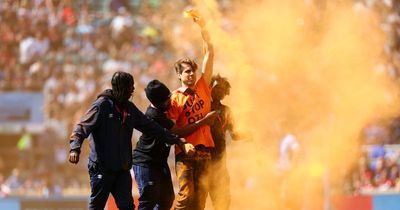 Just Stop Oil protester storms onto Twickenham pitch to bring final to a halt