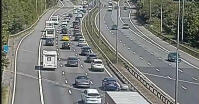 Huge delays on M6 and M61 on bank holiday weekend