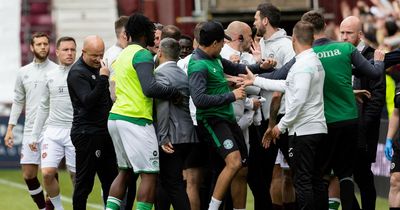 Hearts troll Hibs in fourth place 'Game Oda' graphic as Edinburgh derby tempers continue to flare