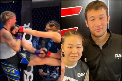 Video: Shavkat Rakhmonov’s sister Sora calls for UFC contract after TKO win