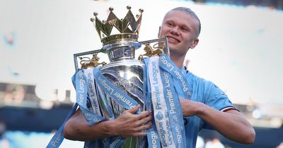 Man City star Erling Haaland makes huge Arsenal suggestion after scooping award