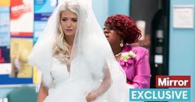 Departing EastEnders star Danielle Harold wants to pinch wedding dress from set