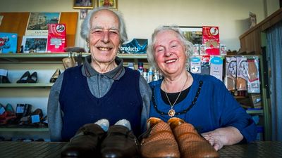 After 65 years of repairing shoes, Peter is trying to make it to his 90th birthday before retiring