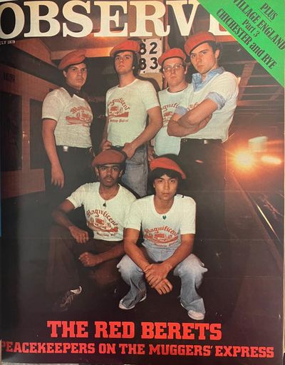 The Red Berets ride to the rescue of New York subway commuters, 1979