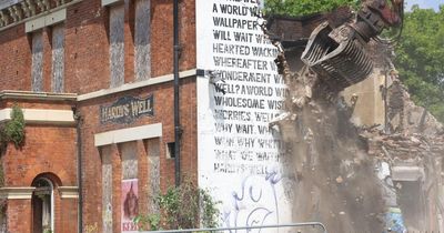 The landmark poem on the side of a pub that's been lost forever